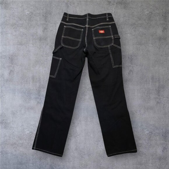 Dickies Black Carpenter Jeans with White Stitching – Size 5/27 - Picture 2 of 4